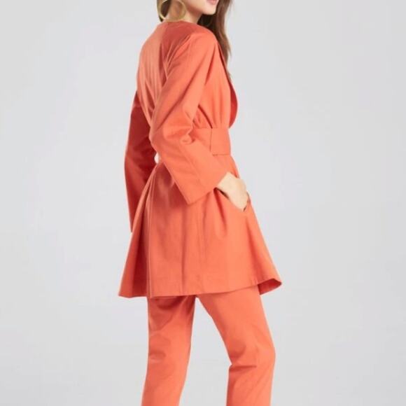 NWT Natori Chill cotton twill self tie jacket - Picture 2 of 12